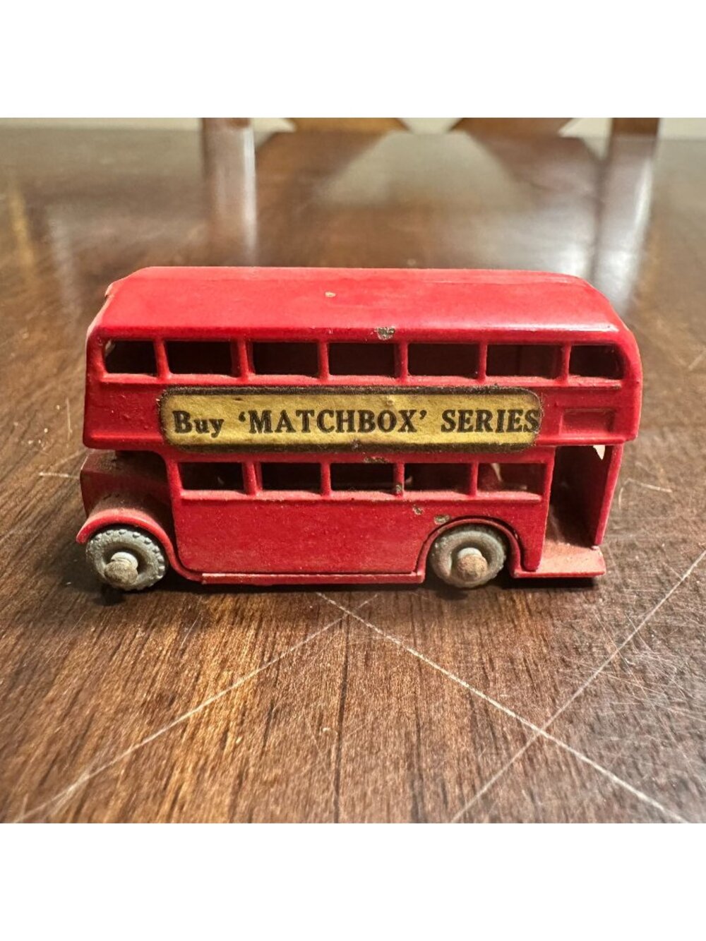 Vintage Lesney Red Matchbox Double-Decker Bus No.5